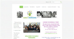 Desktop Screenshot of earlyhorizons.com